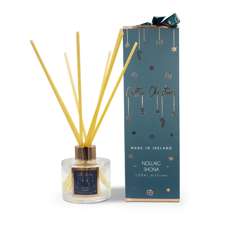 Celtic Candles, Nollaig Shona Diffuser 100ml Ribbon