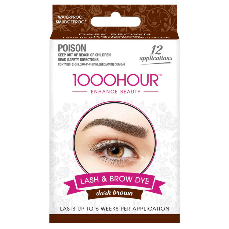 1000 Hour, Lash & Brow Dye Dark Brown Kit 15ml