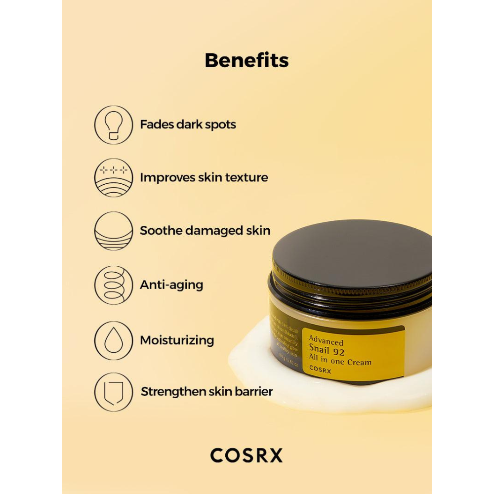 COSRX, Advanced Snail 92 All-In-One Cream 50g