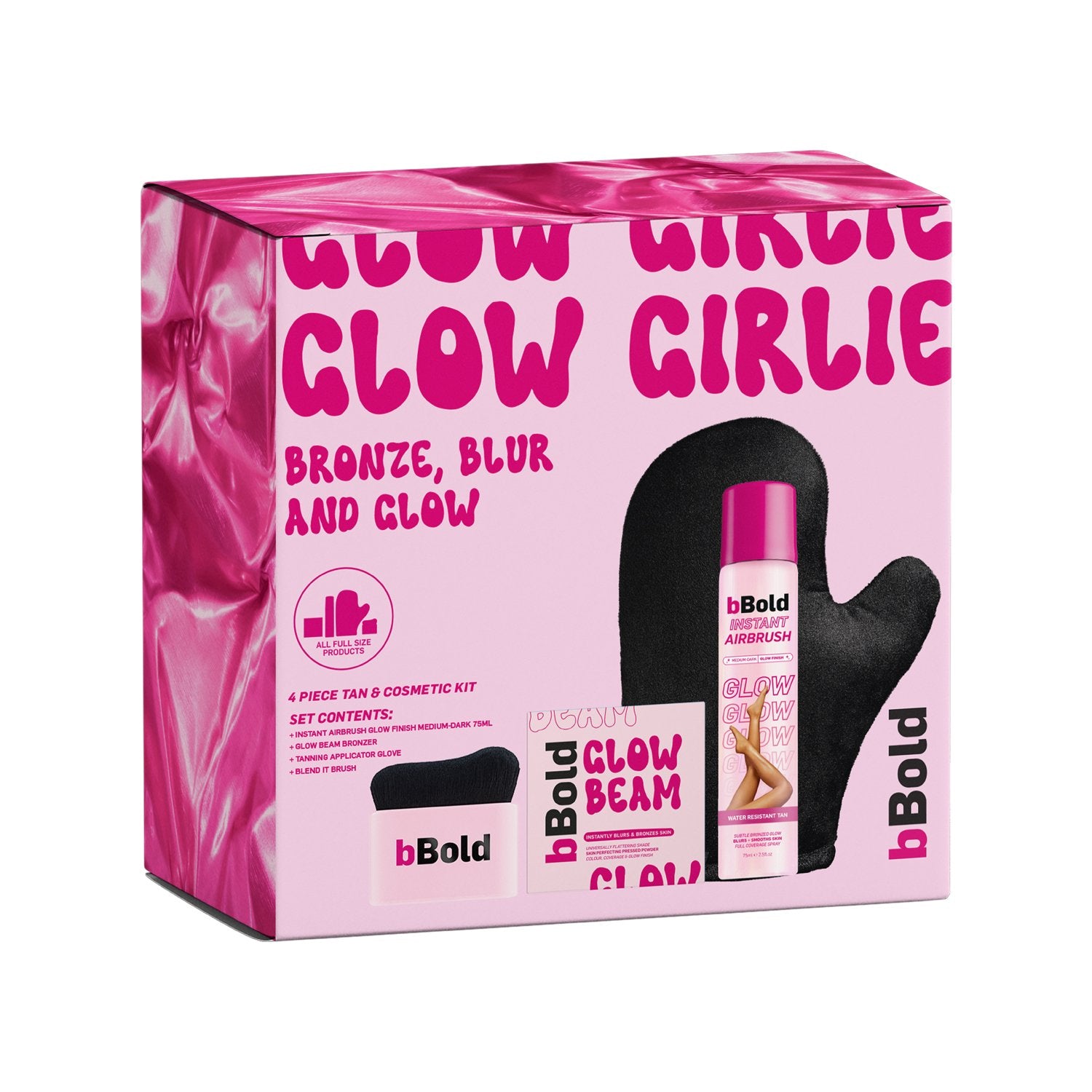 BBold, Glow Girlie Cosmetic & Tan 4piece Gift Set