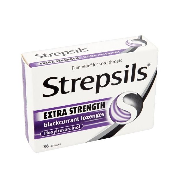 Strepsils Extra Blackcurrant Lozenges 24s