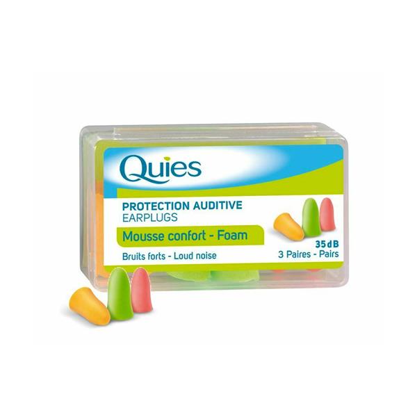 Quies, Foam Ear Plugs 3 Pairs