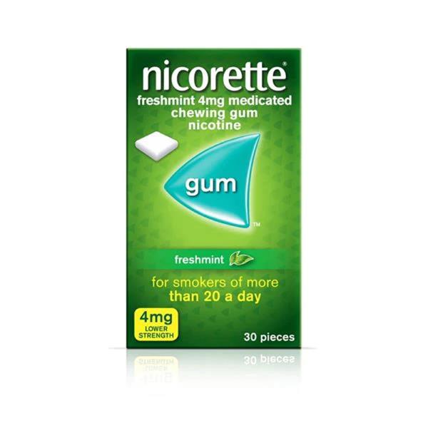 Nicorette, Freshmint Gum 4mg 30 Pack