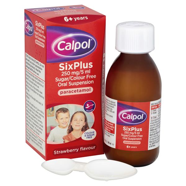 Calpol 6+ Sugar Free 140ml