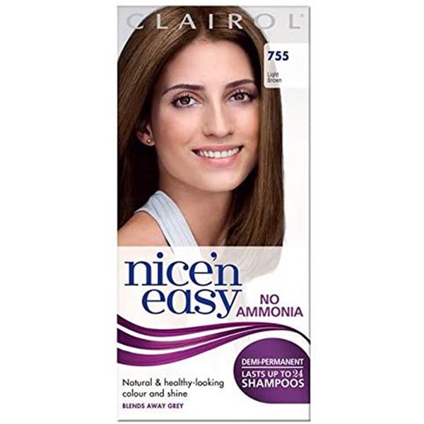 Clairol, Nice N Easy No Ammonia Light Brown 755