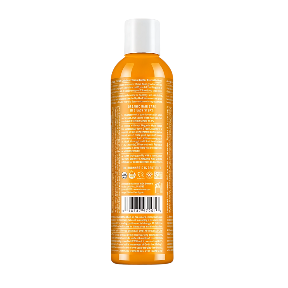 DR. BRONNER'S, Citrus Organic Hair Conditioner Rinse 237ml