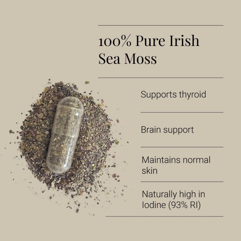 KIKI HEALTH, Irish Organic Sea Moss 90 Capsules