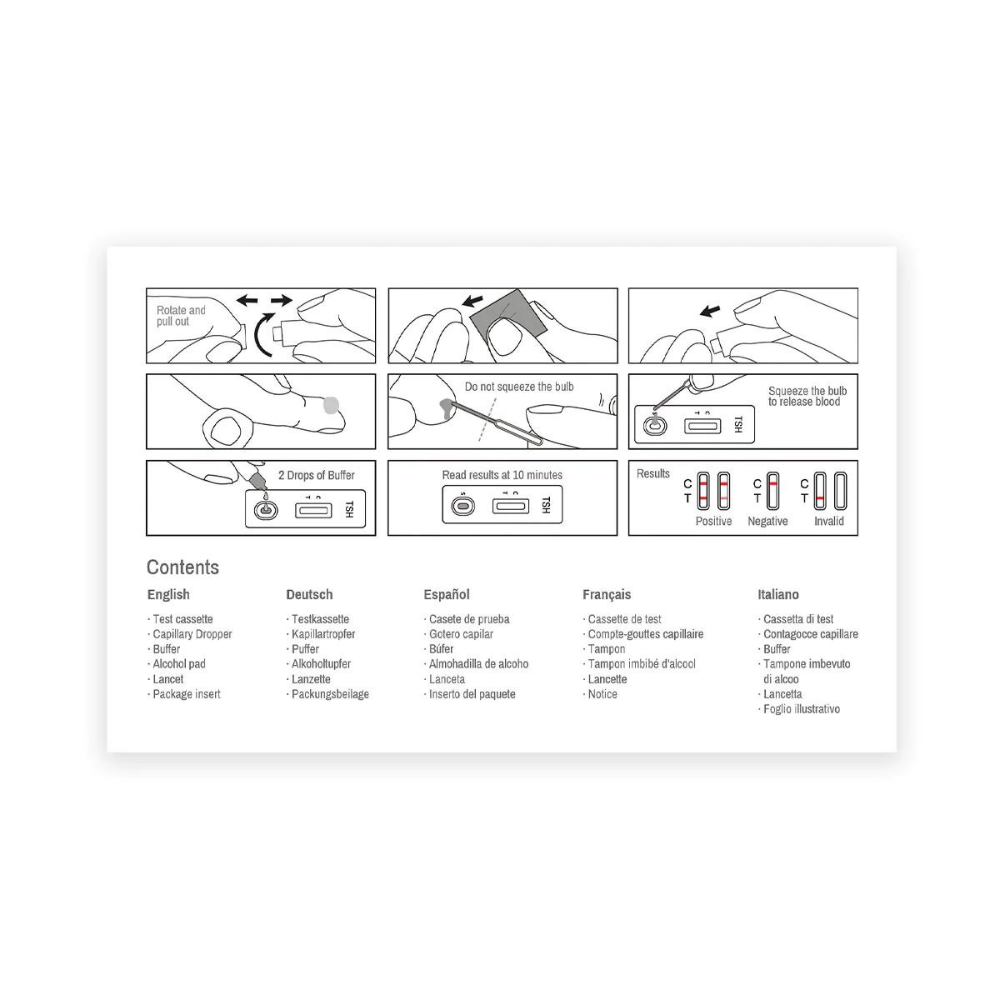 MyBio™, Thyroid Stimulating Hormone (TSH) Easy to Use At Home - Single Test