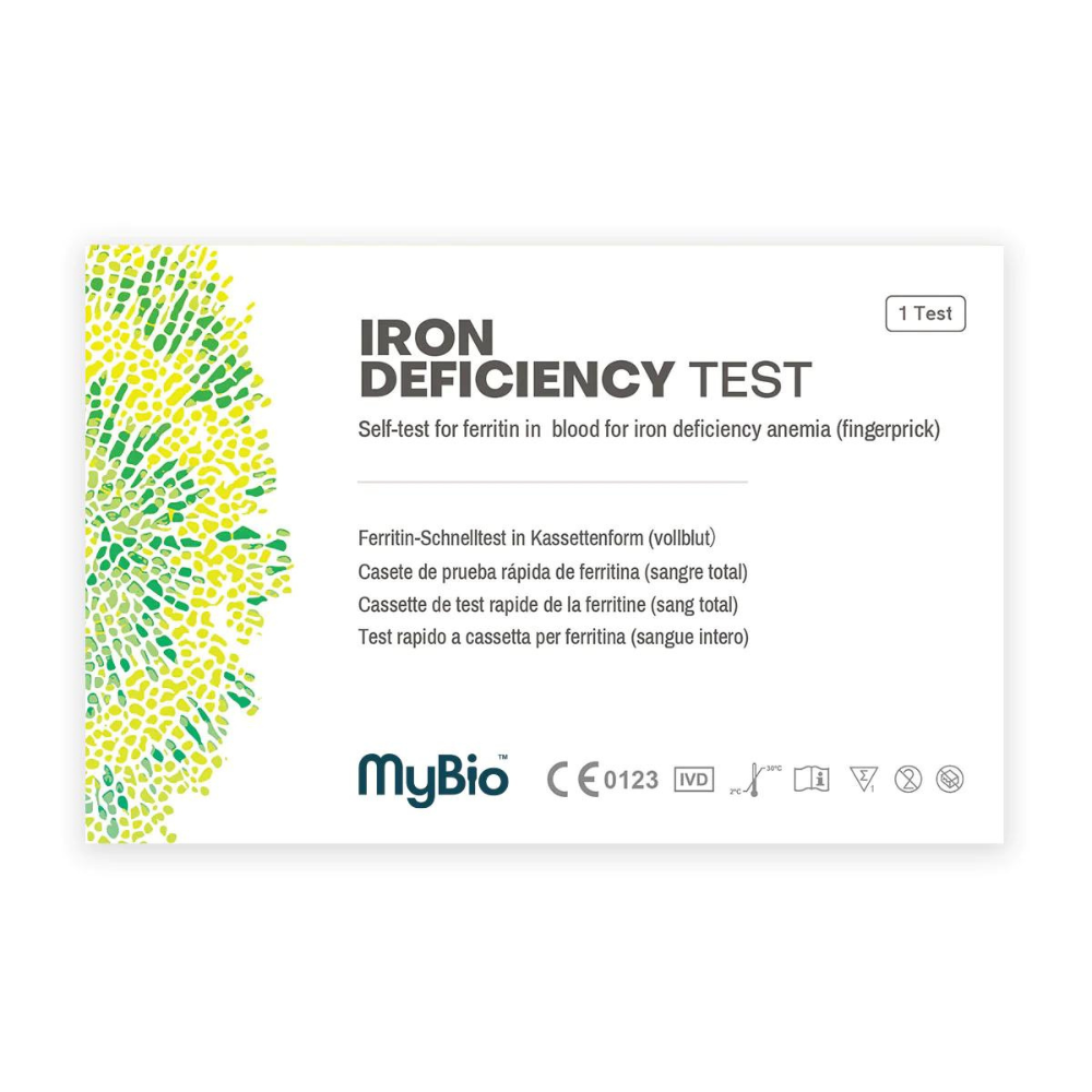 MyBio™, Ferritin (Iron Deficiency) Easy to Use At Home - Single Test