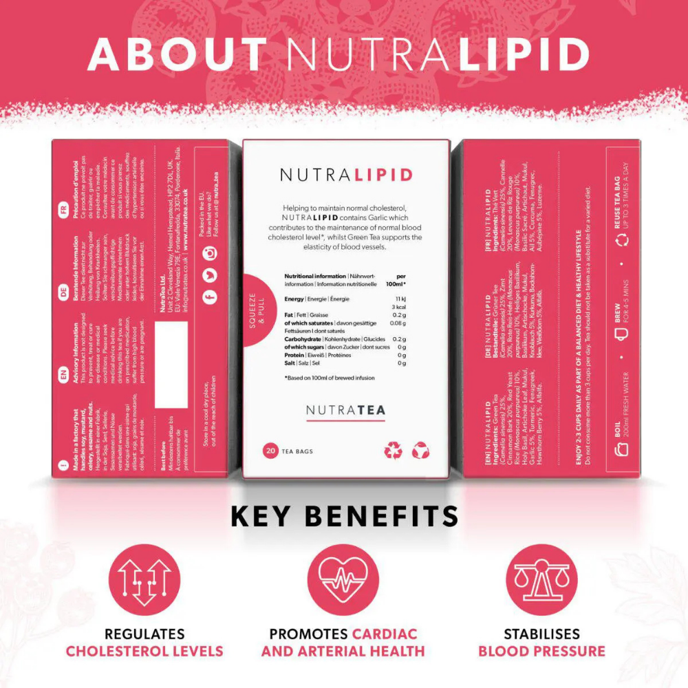 NUTRATEA, Nutra Lipid Cholesterol Balance 20 Tea Bags