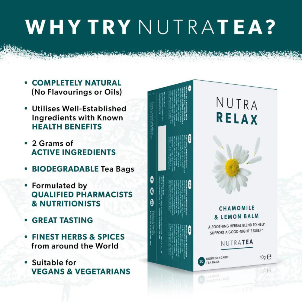 NUTRATEA, Nutra Relax Sleep & Calm 20 Tea Bags