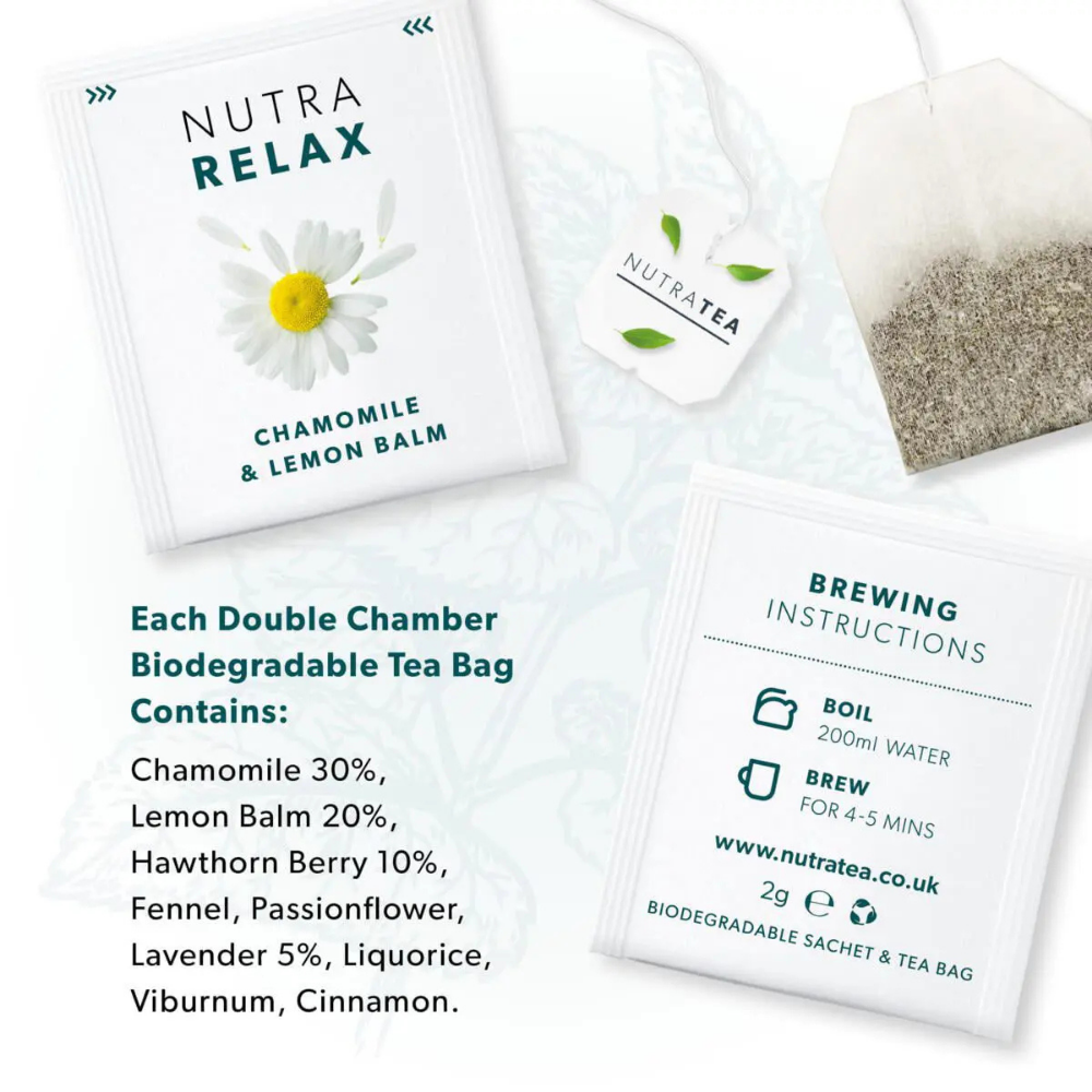 NUTRATEA, Nutra Relax Sleep & Calm 20 Tea Bags