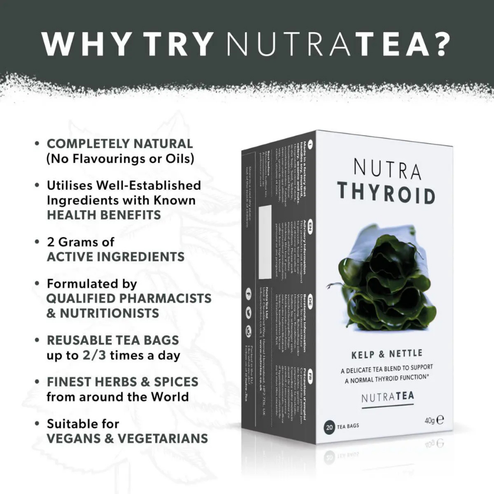 NUTRATEA, Nutra Thyroid Health & Function 20 Tea Bags