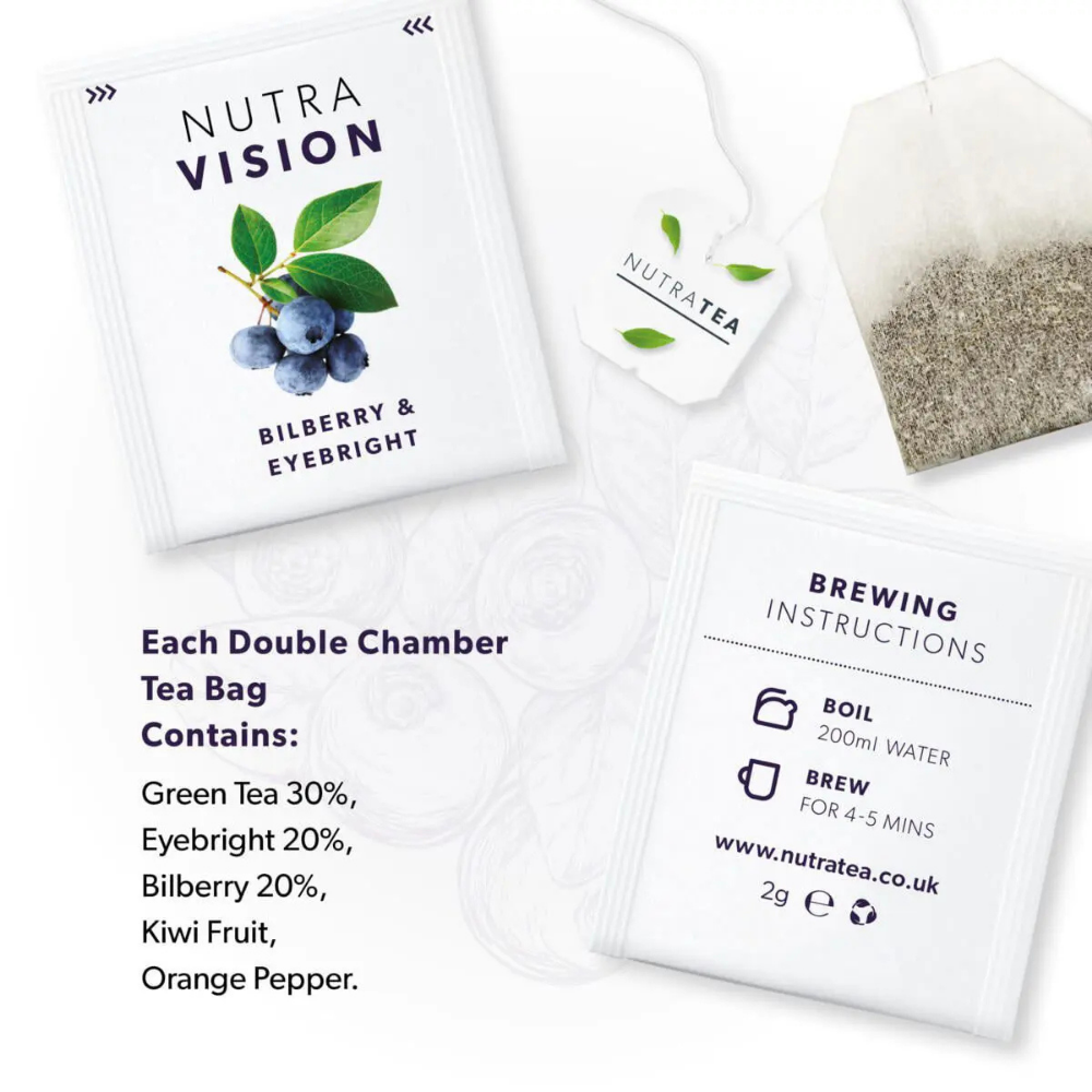 NUTRATEA, Nutra Vision Eye Health Support 20 Tea Bags