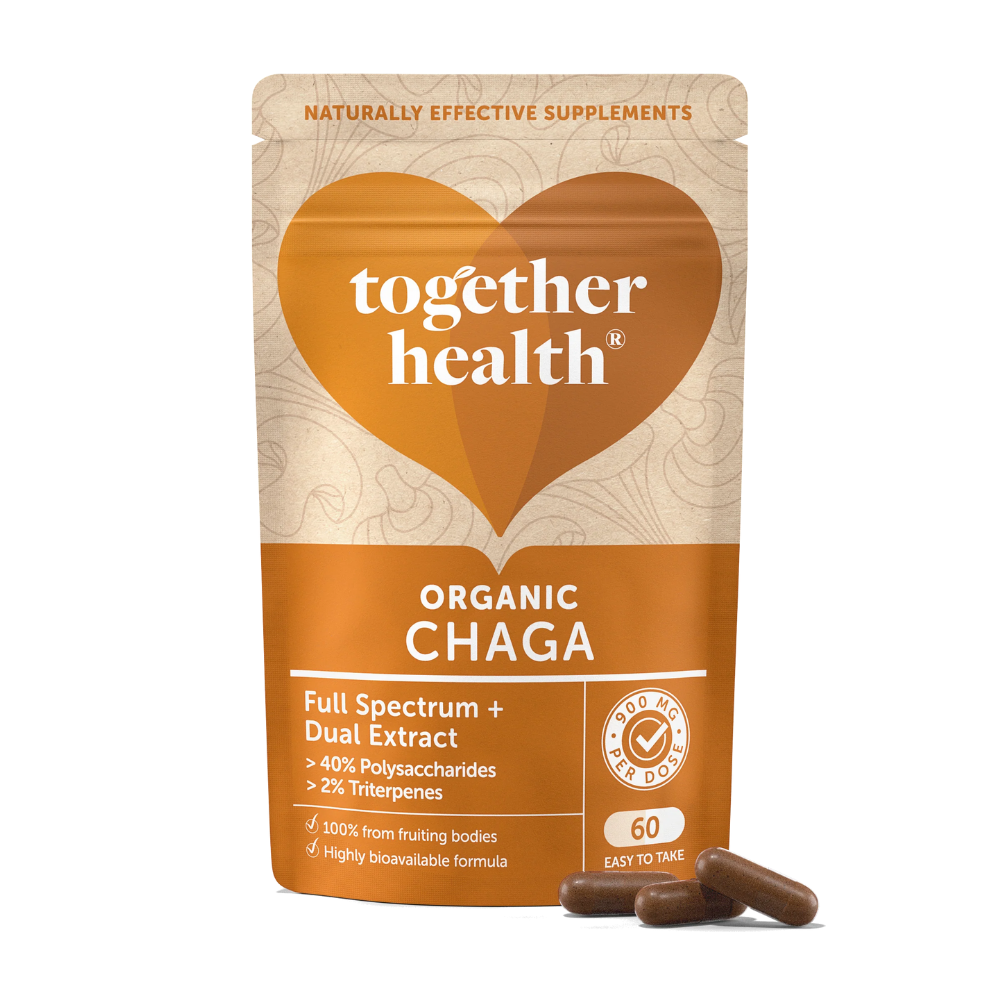 together health®, Organic Chaga Mushroom 60 Capsules