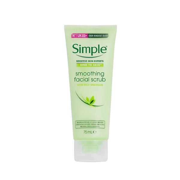 Simple, Smoothing Facial Scrub 75ml