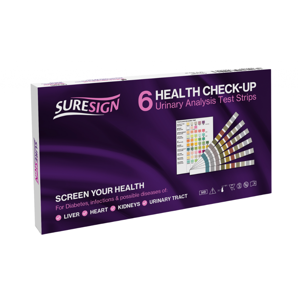 Suresign Health Check-Up Screening (Urine) Tests 6 Pack