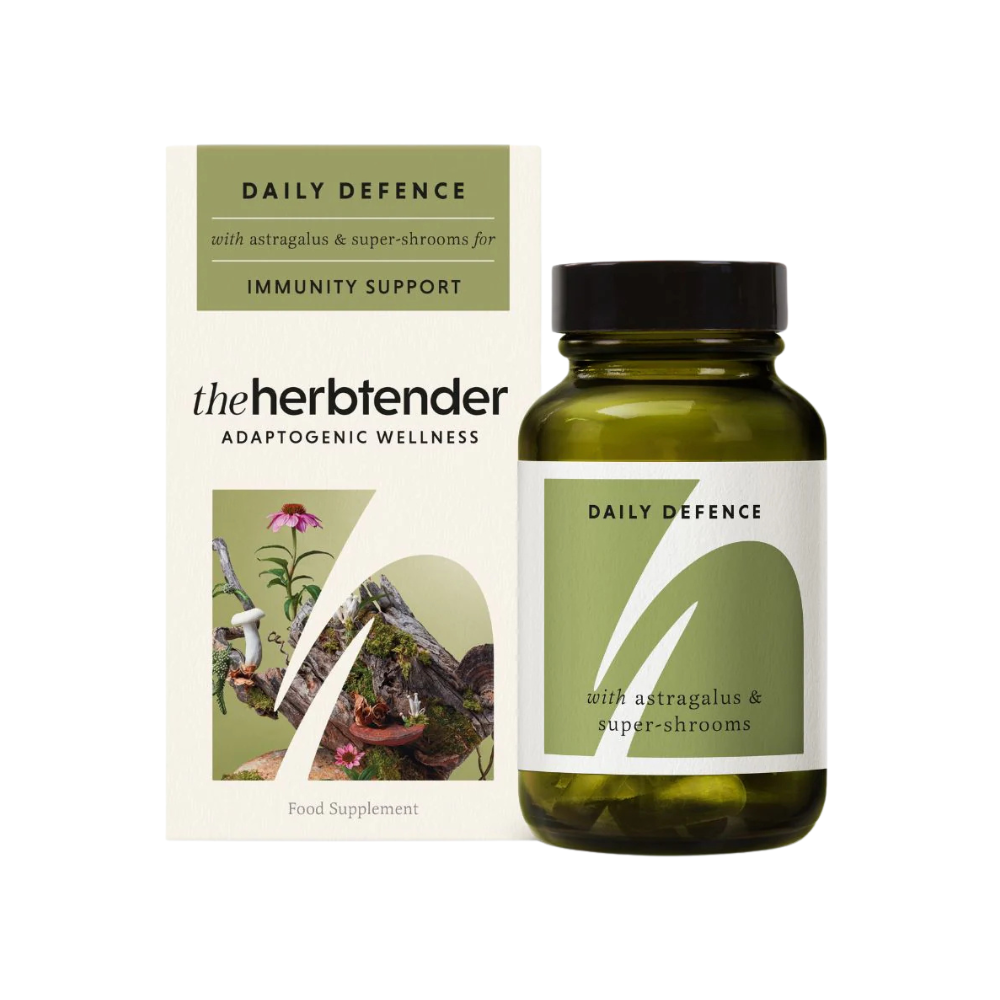 The Herbtender, Daily Defense Astragalus & Super-shrooms 60 Vegan Capsules