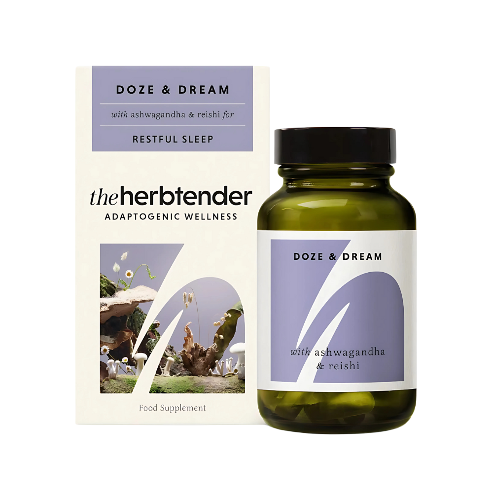 The Herbtender, Doze & Dream Reishi & Ashwagandha 60 Vegan Capsules