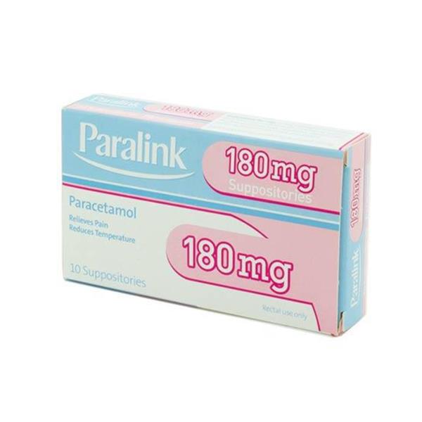 Paralink 180Mg Suppositories 10s