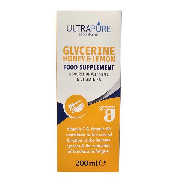 Ultrapure, Glycerine Honey & Lemon 200ml