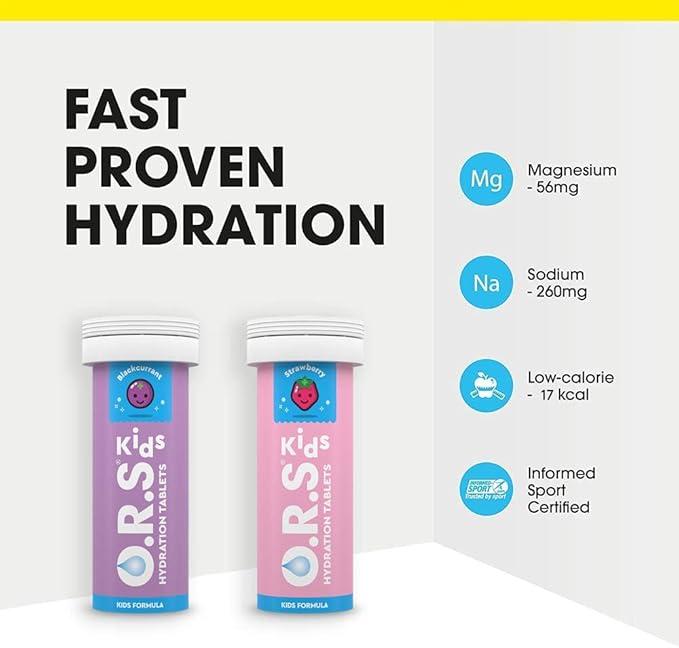 ORS Kids Hydration Tablets Strawberry 12s