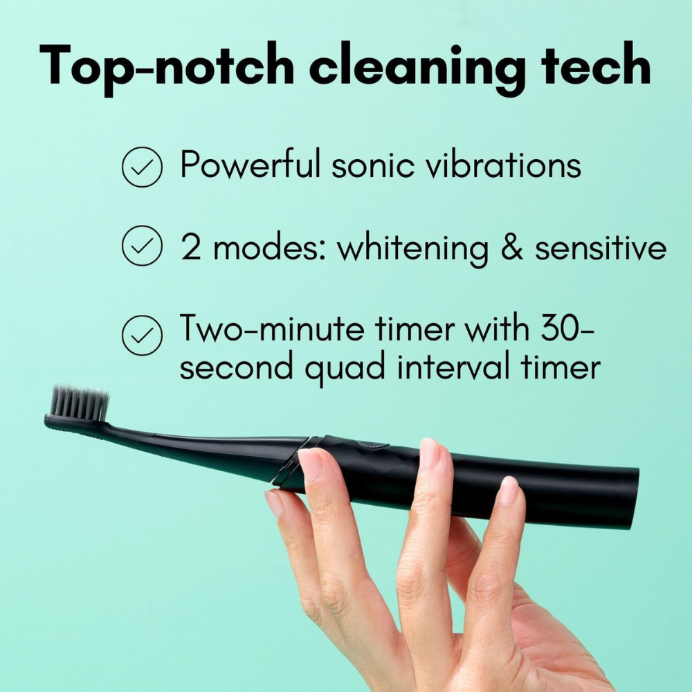 burst®, Curve Sonic Electric Toothbrush Black