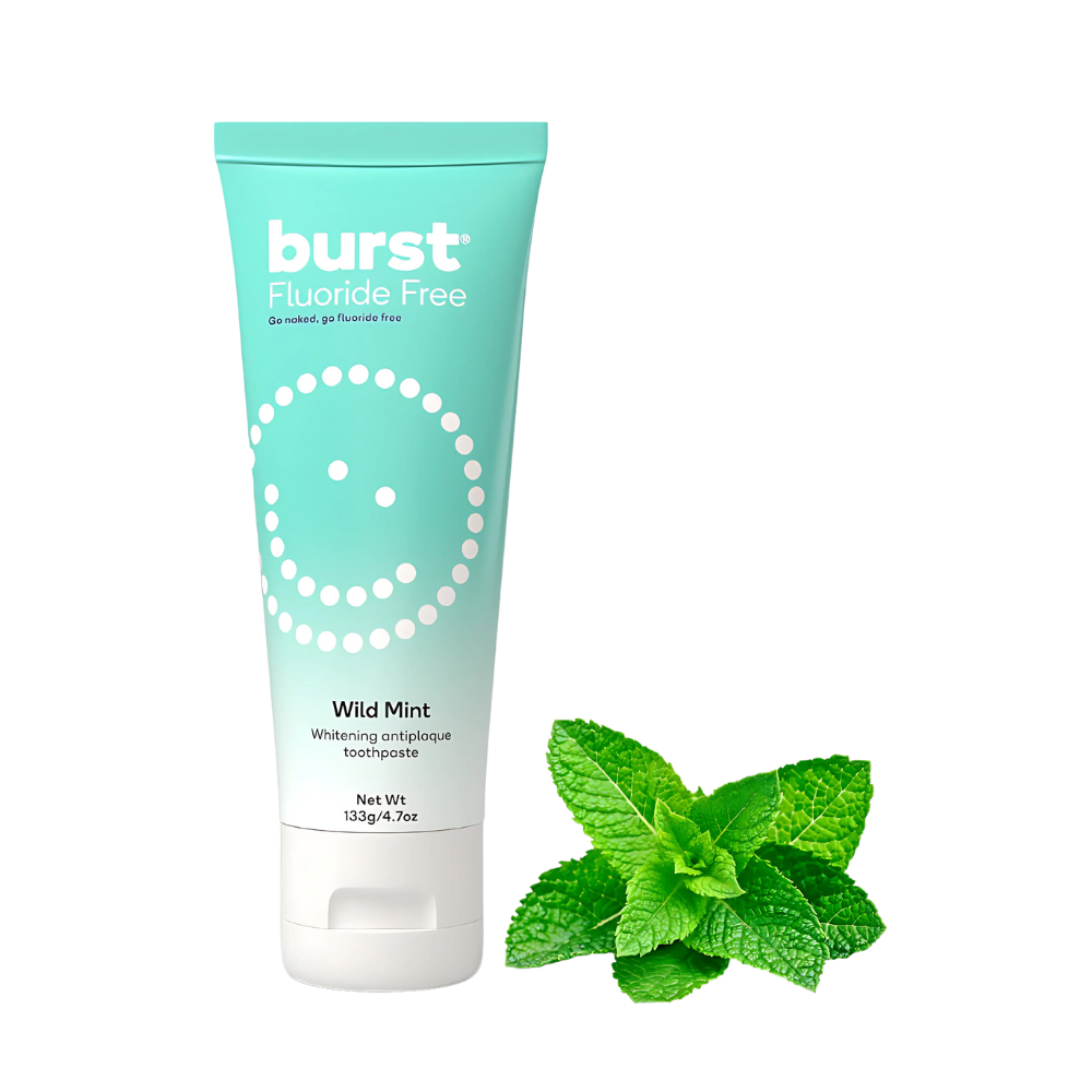 burst®, Natural Fluoride Free Wild Mint Toothpaste 140ml