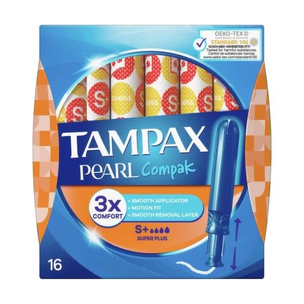 Tampax Compak Pearl Super Plus 16s