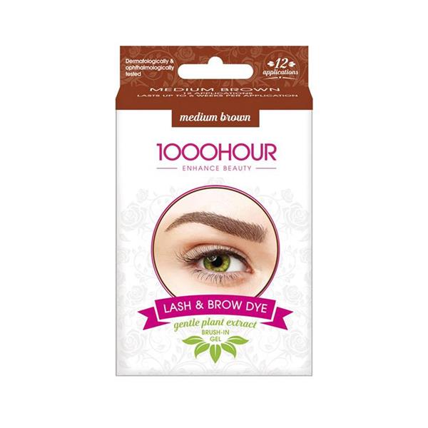 1000 hour lash & brow dye-medium brown