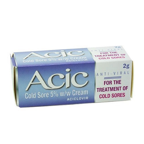 Acic, Cold Sore Aciclovir 5% Cream 2g