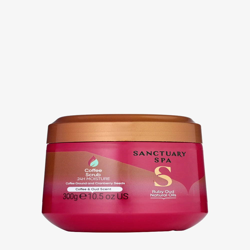 Sanctuary Spa, Ruby Oud Natural Oils Coffee Scrub 300ml