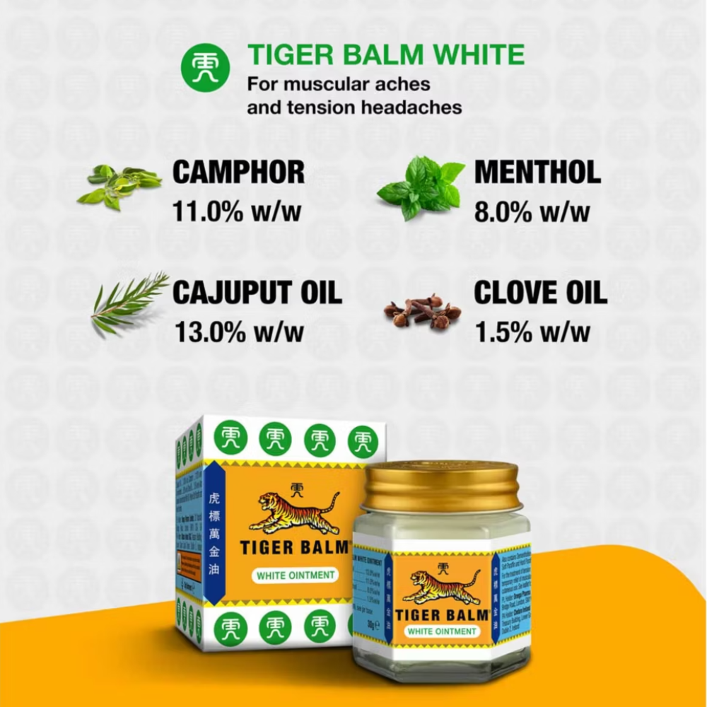 Tiger Balm, White Ointment 19g