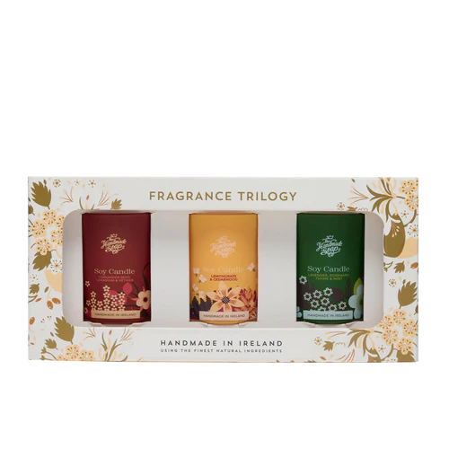 The Handmade Soap, Fragrance Trilogy Care Set ( Candles) 3 x 70g