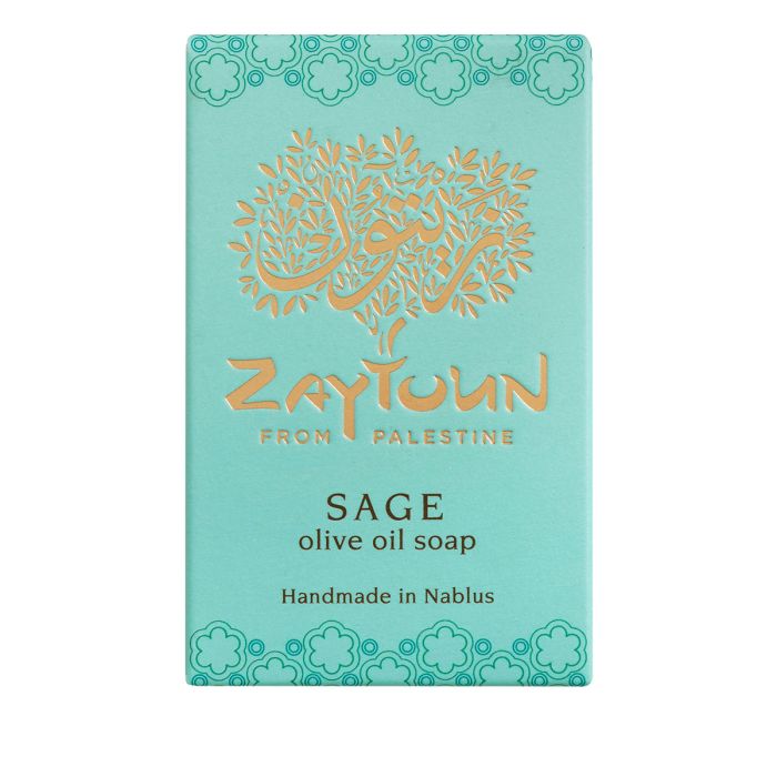 Zaytoun,  Sage Olive Oil Soap 100g