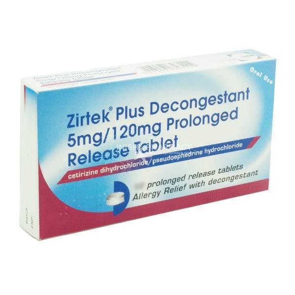 Zirtek Plus D 5Mg/120Mg Otc 6