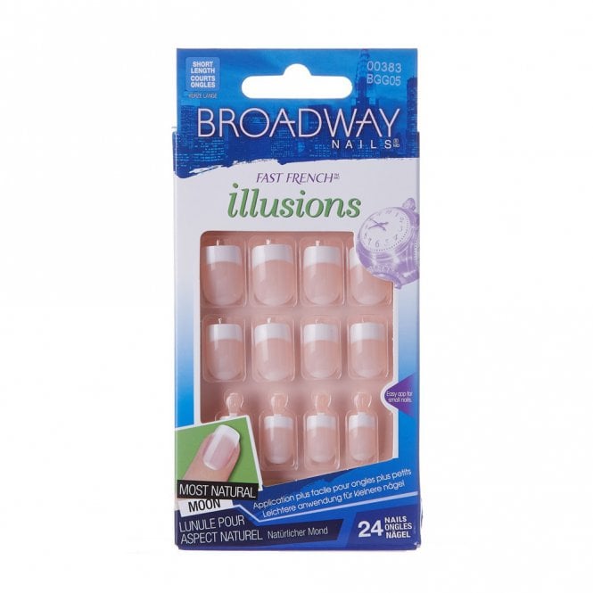 Broadway Nails, Fast French Illusions - Clever Pink