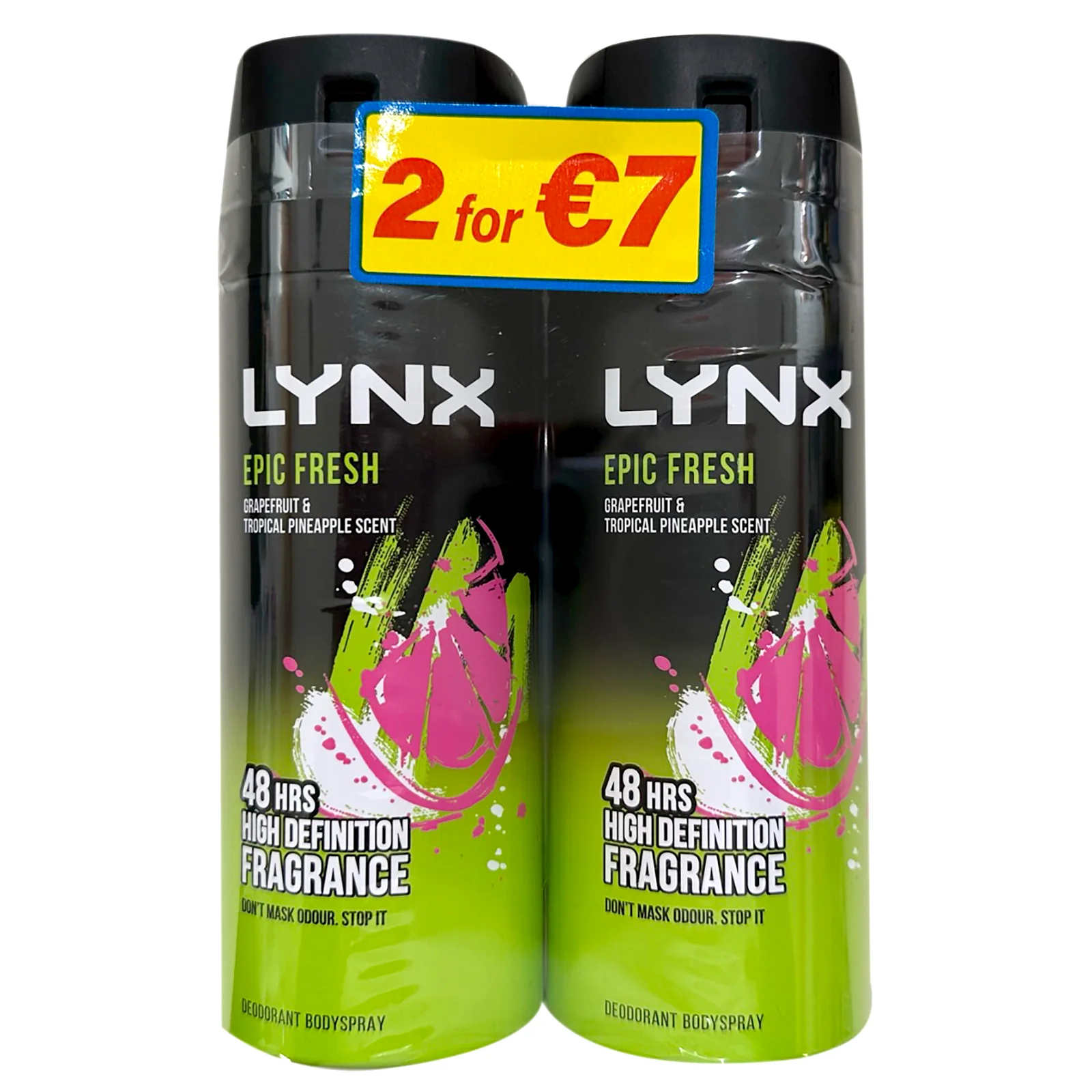 Lynx Body Spray Epic Twin 2X150ml