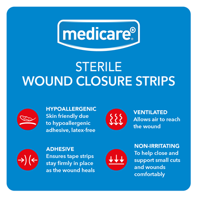 Medicare, Sterile Wound Closure Strips 10 Pack