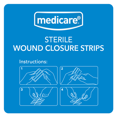 Medicare, Sterile Wound Closure Strips 10 Pack