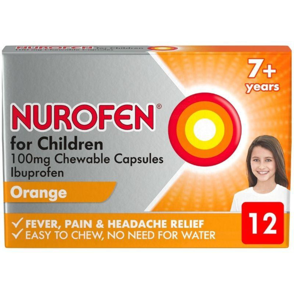 Nurofen For Children 7+ Soft Chews Orange 100Mg 12s