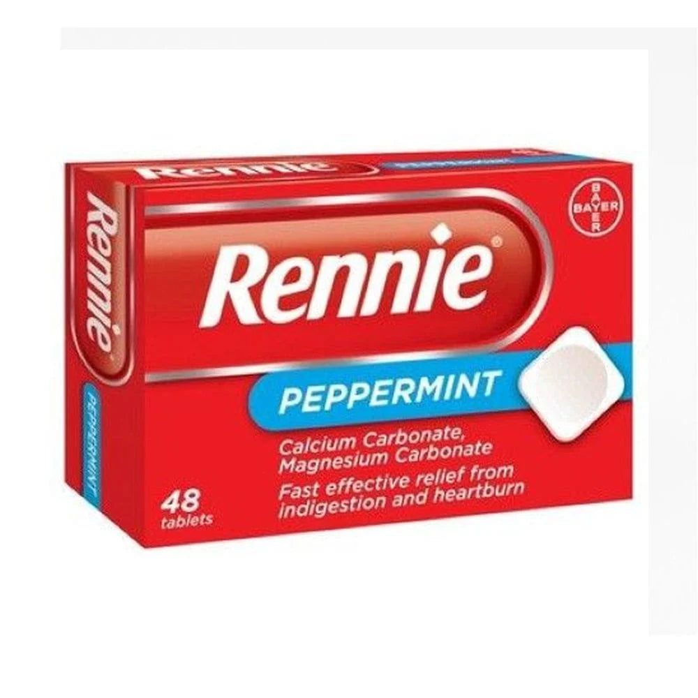 Rennie, Peppermint Chewable 24 Tablets