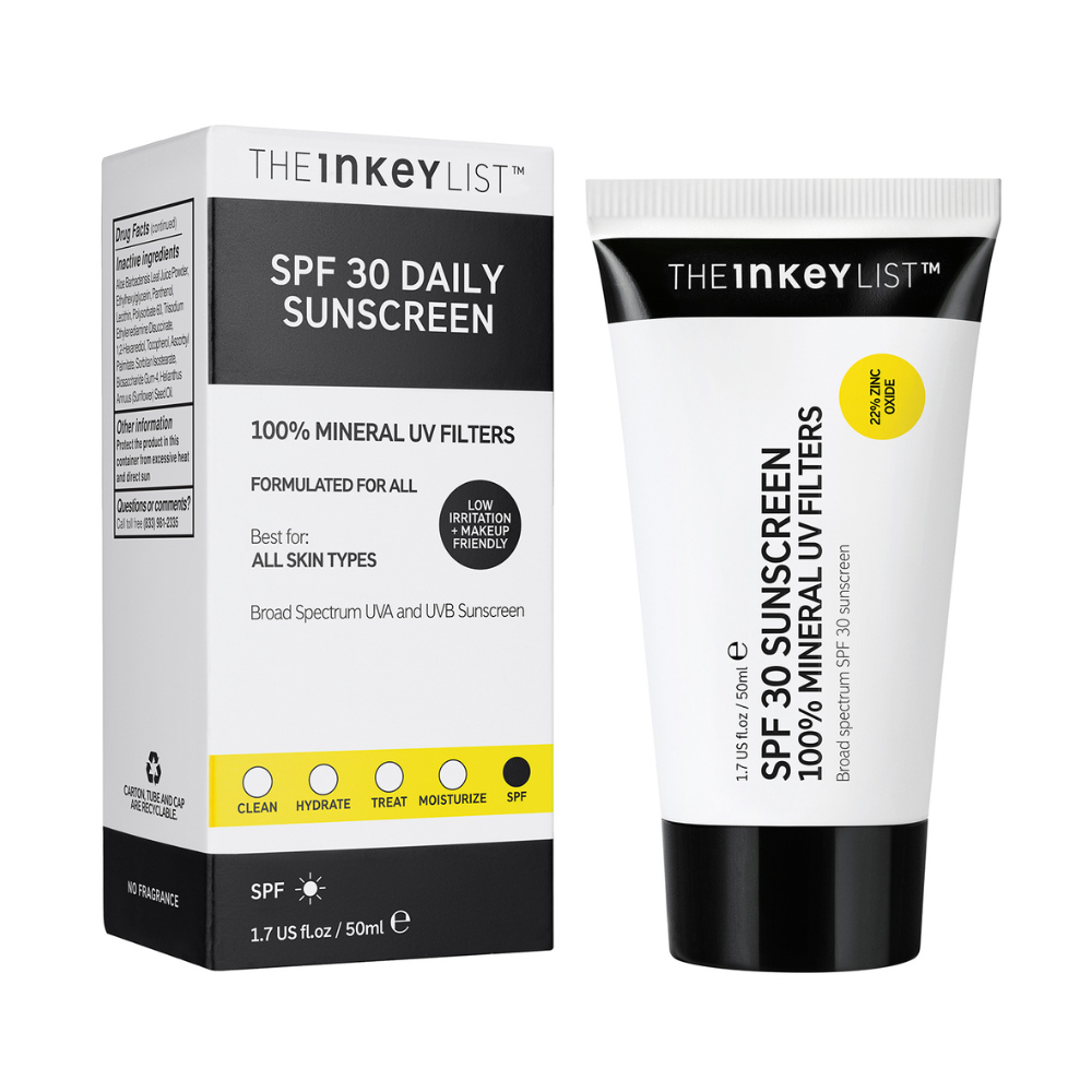 The Inkey List™, SPF 30 100% Mineral Daily Sunscreen 50ml Default Title