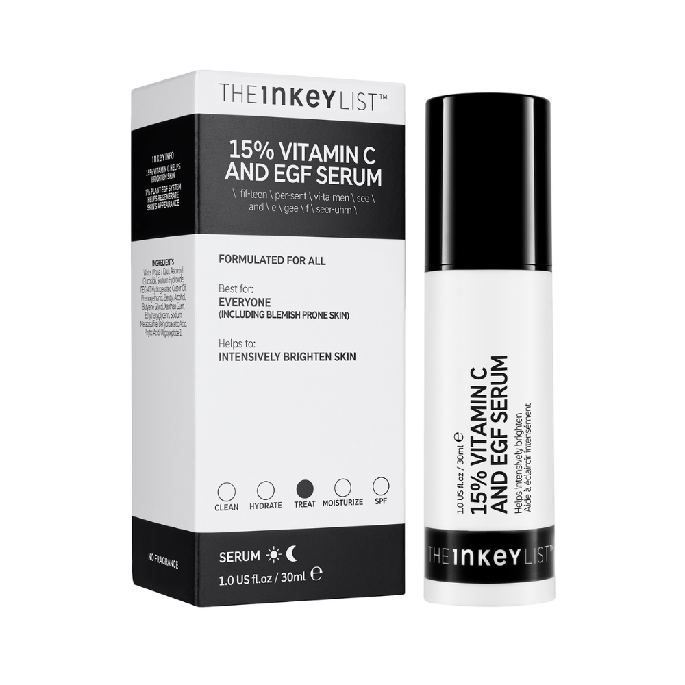 The Inkey List™, 15% Vitamin C & EGF Serum 30ml Default Title