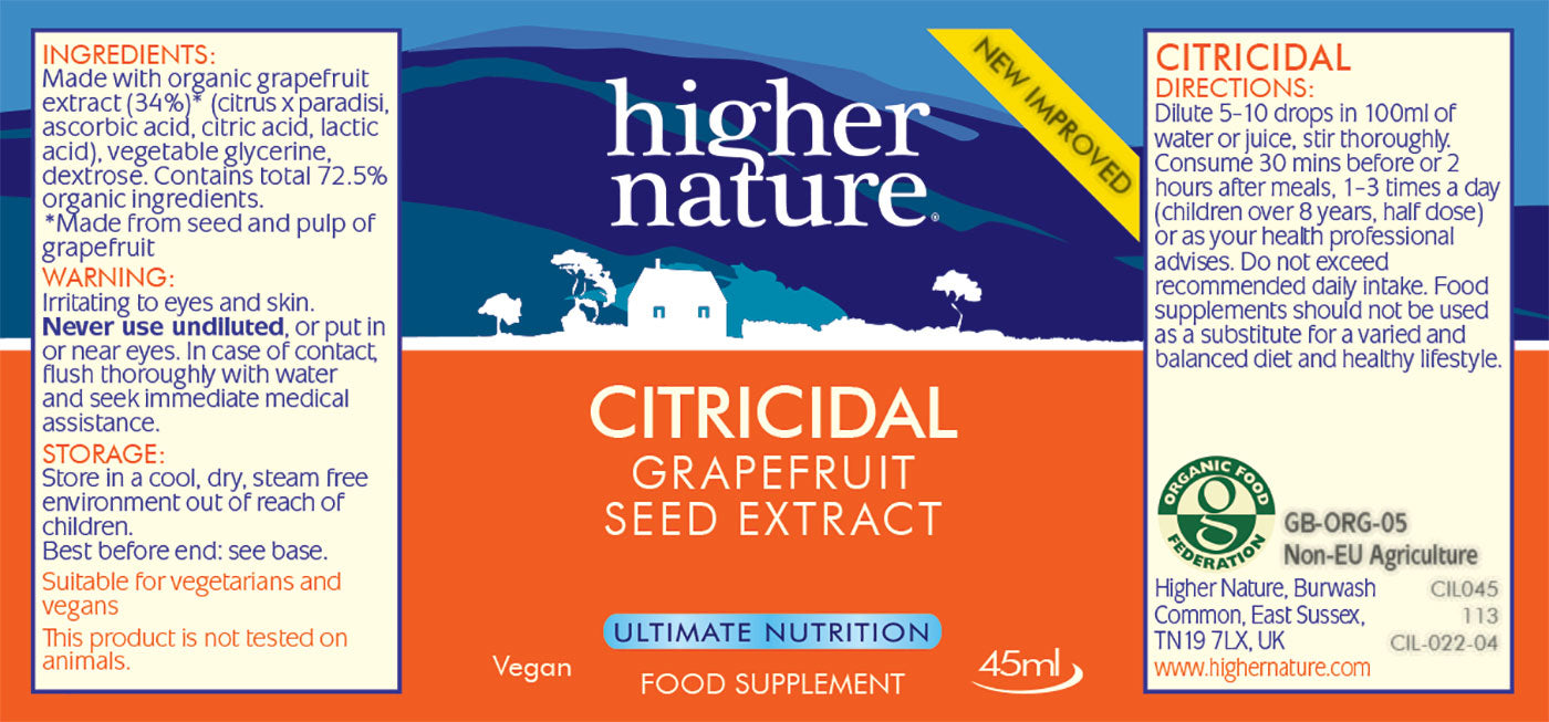 Higher Nature, Citricidal 45ml Default Title