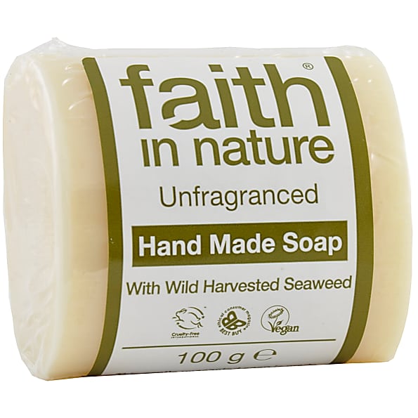 Faith In Nature, Pure Soap Fragrance Free 100g Default Title