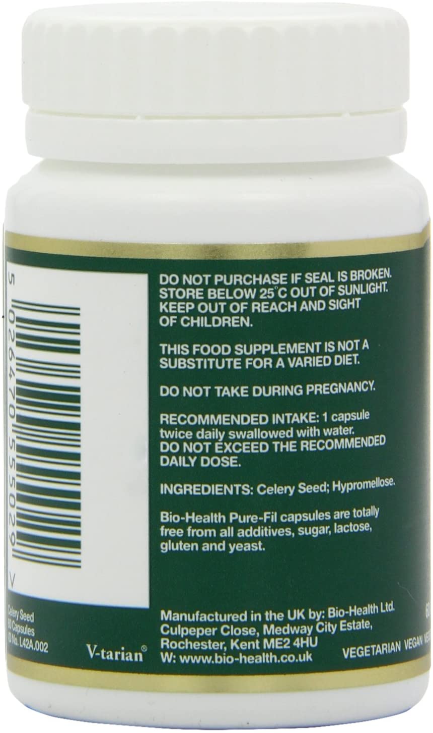 Biohealth, Celery Seed 450mg 60 Capsules Default Title