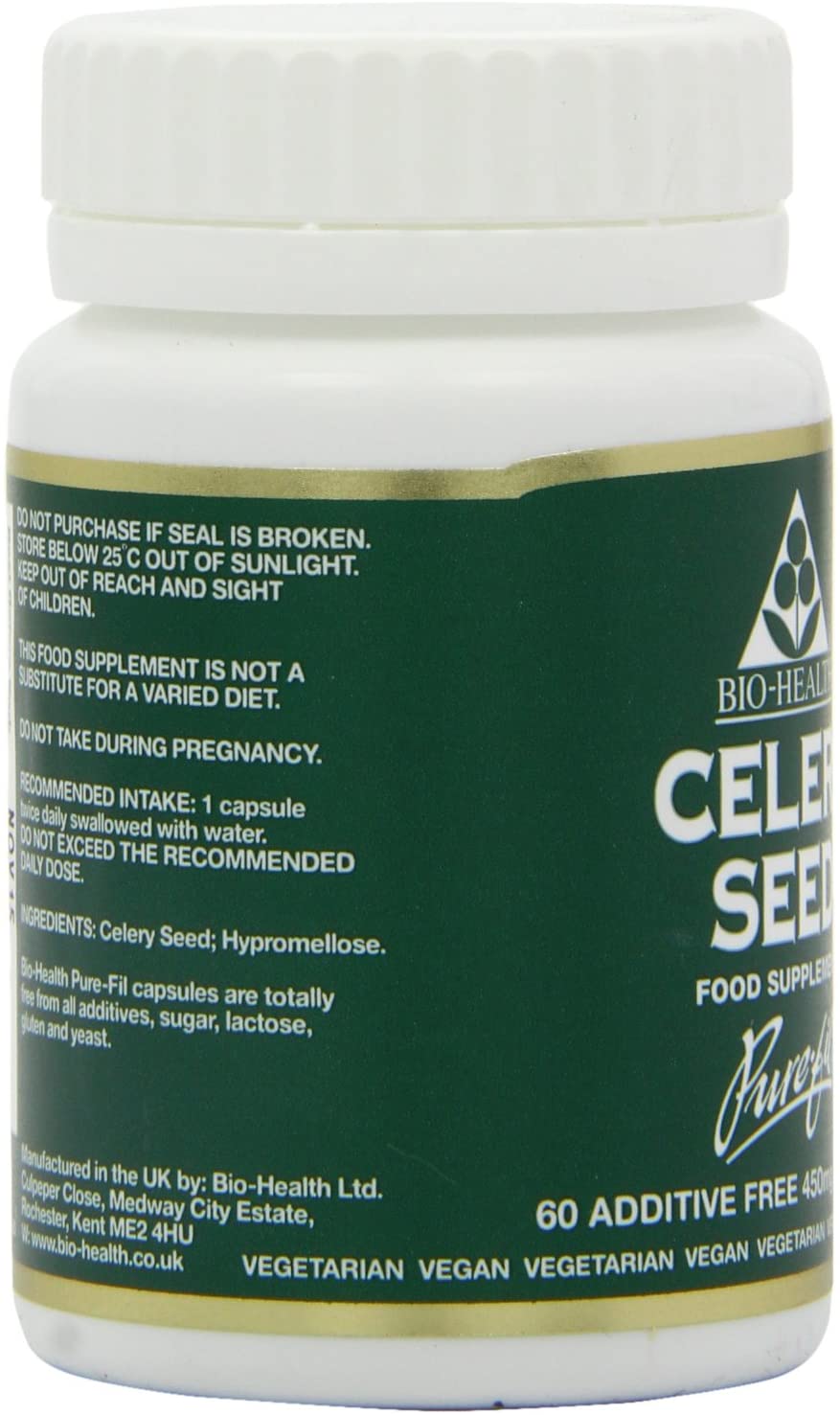 Biohealth, Celery Seed 450mg 60 Capsules Default Title