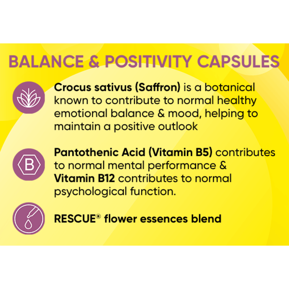 Bach, Rescue® Balance & Positivity 30 Capsules