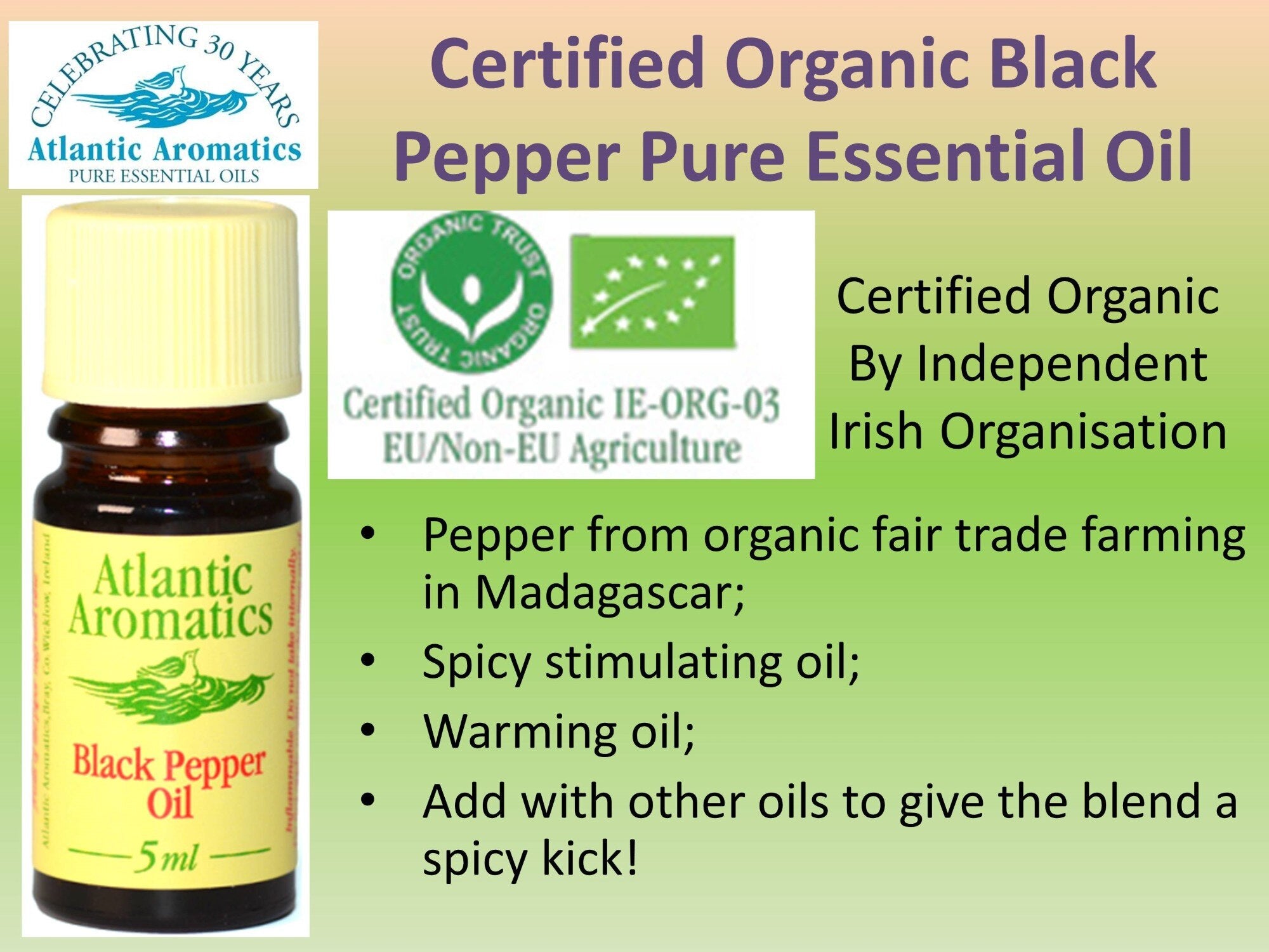 Atlantic Aromatics, Black Pepper 5ml Default Title